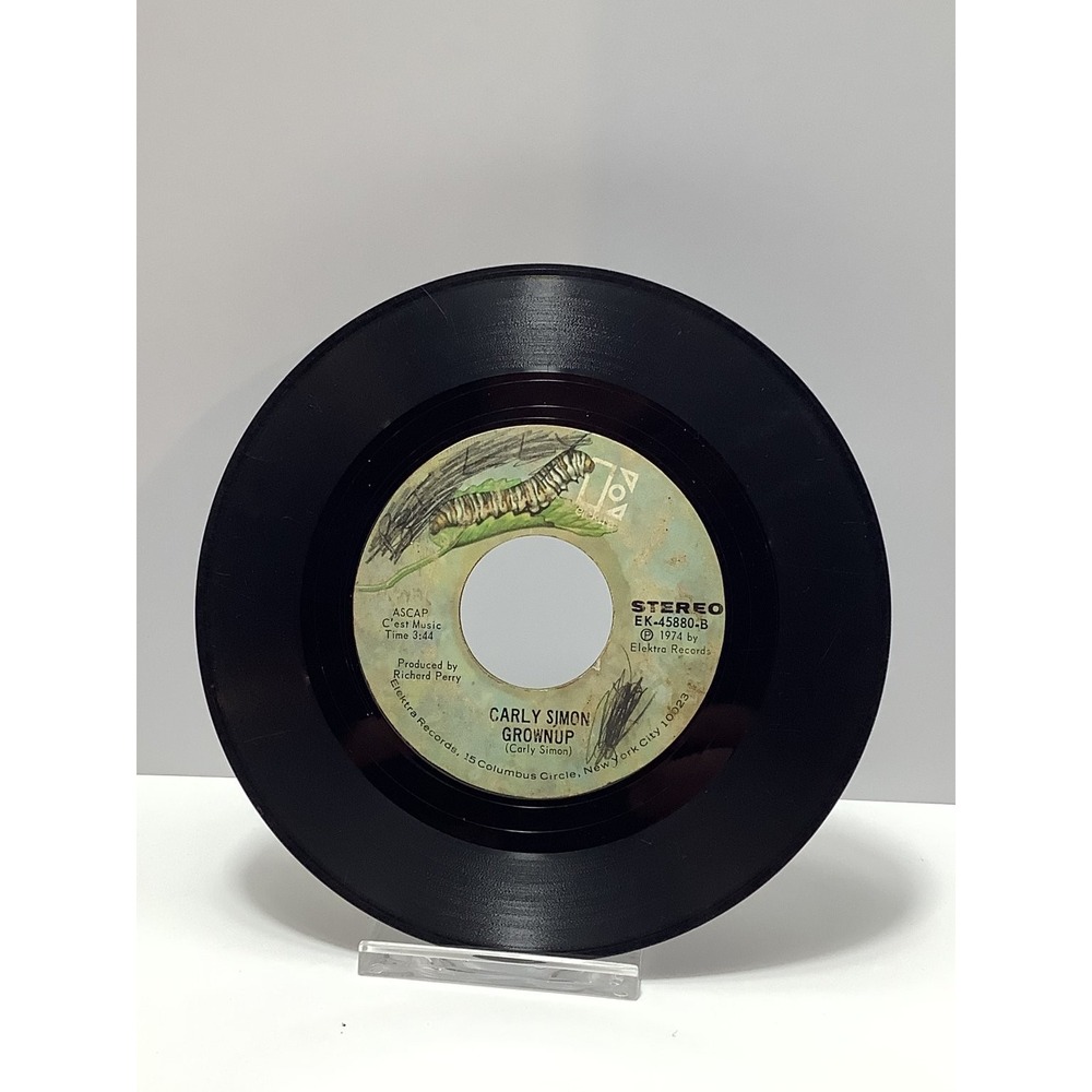 Carly Simon & James Taylor - Mockingbird 7" Record 1974 Elektra Pop Rock 45 RPM